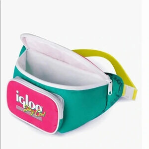 Igloo Retro 3 Can Fanny Pack Cooler Bag Colorblock NWT